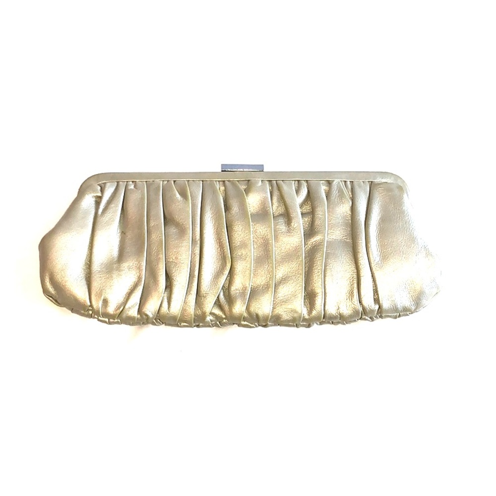 Danier gold clutch - genuine leather